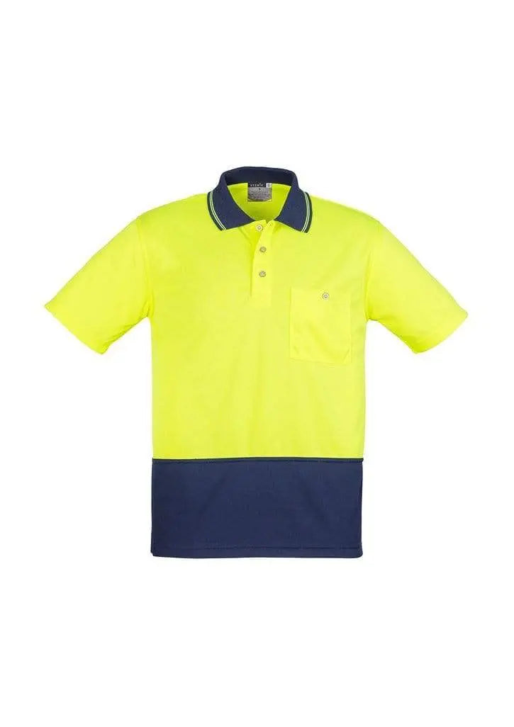 SYZMIK Unisex Hi Vis Basic Spliced Polo - Short Sleeve ZH231 Metro Workwear.